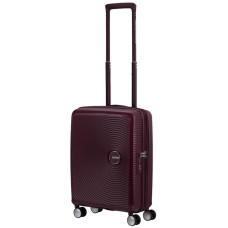 American Tourister Sound Box Spinner 67 cm Valise Cabine Trolley 4 Roues Cerise poignée