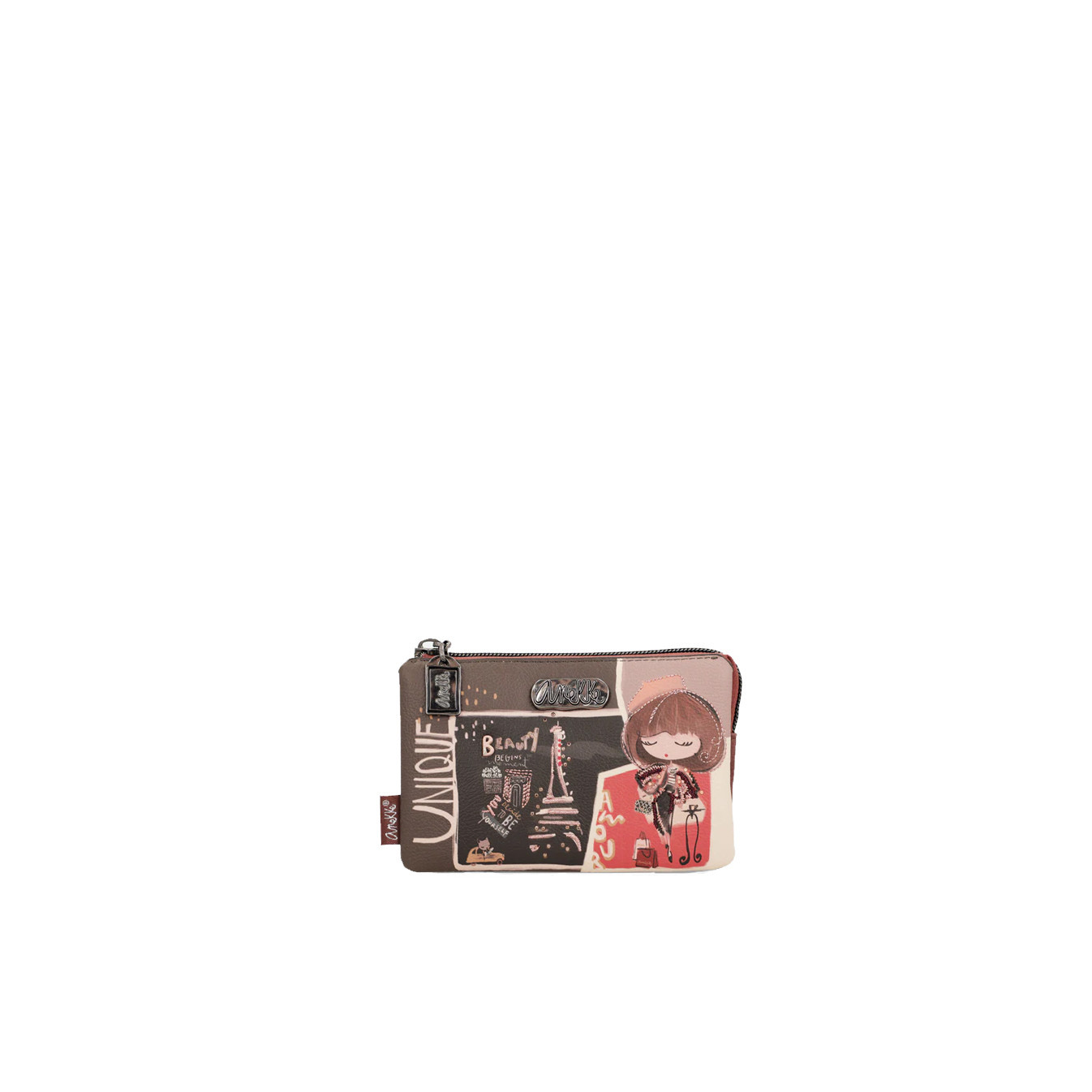Anekke Mademoiselle 3-Compartment Brown Wallet