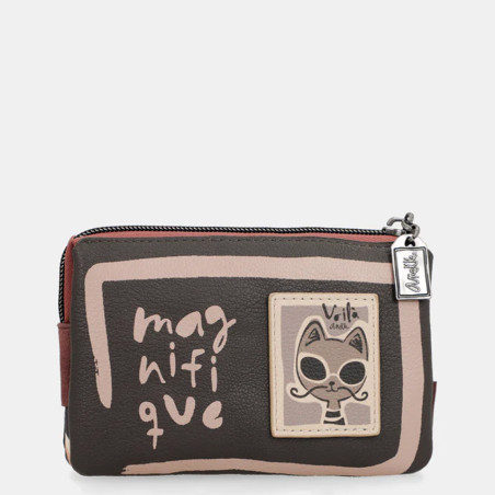 Anekke Mademoiselle 3-Compartment Brown Wallet