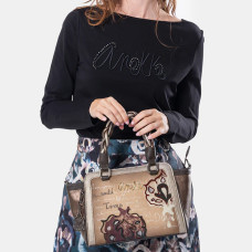 Anekke Manifesto Taupe Bowling Bag