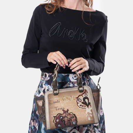 Anekke Manifesto Taupe Bowling Bag