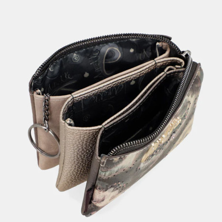 Anekke Manifesto 3-Compartment Wallet Taupe