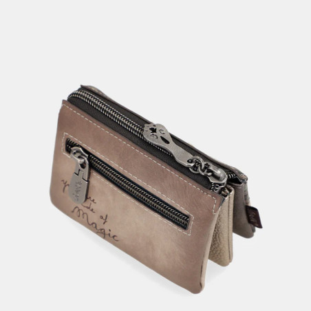 Anekke Manifesto 3-Compartment Wallet Taupe