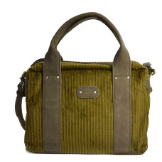 Mila Louise Mapa VFR1 Business Bag 2 Compartments Velvet Smoked Khaki