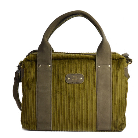 Mila Louise Mapa VFR1 Business Bag 2 Compartments Velvet Smoked Khaki