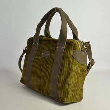 Mila Louise Mapa VFR1 Business Bag 2 Compartments Velvet Smoked Khaki