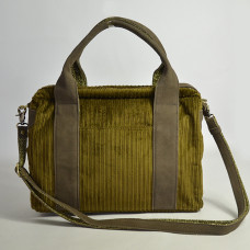 Mila Louise Mapa VFR1 Business Bag 2 Compartments Velvet Smoked Khaki