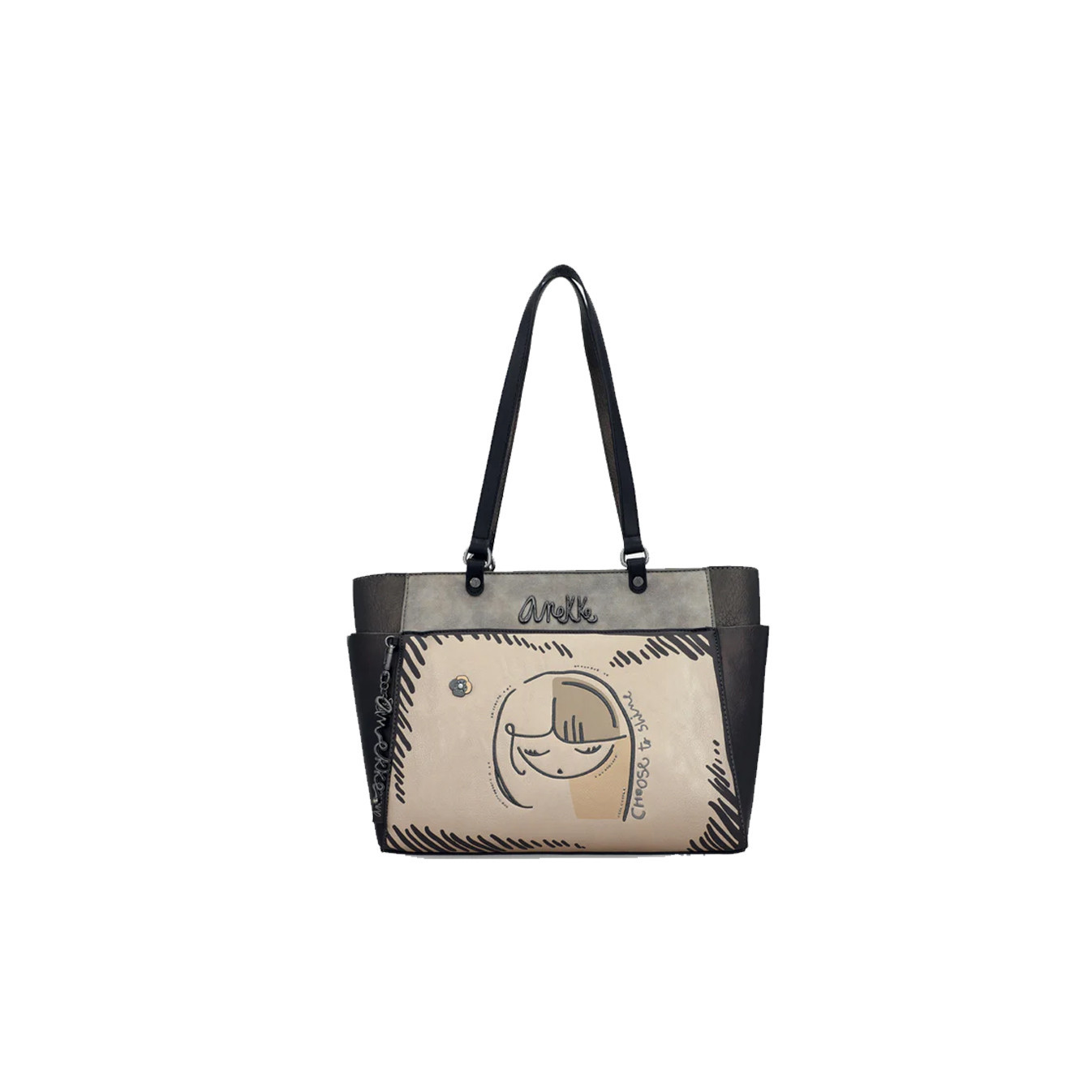 Anekke Nature Koko Large Shopping Bag Grey
