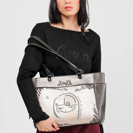 Anekke Nature Koko Large Shopping Bag Grey