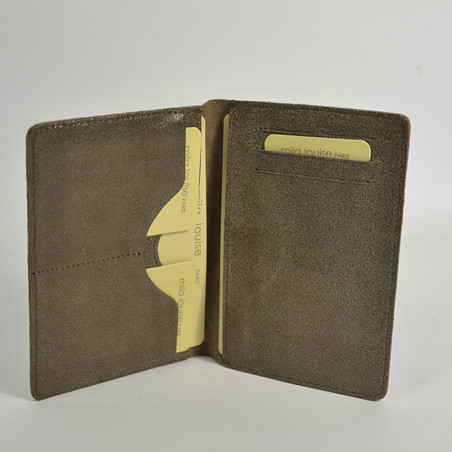 Mila Louise Oru E Card Holder And Passport Bubble Smoked Khaki