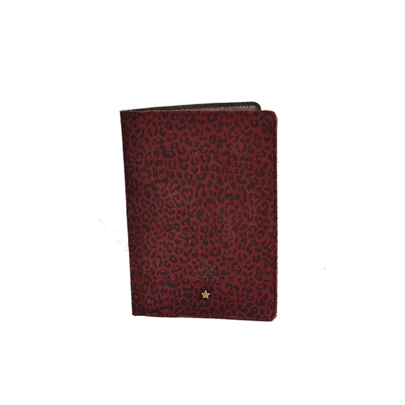 Mila Louise Oru PA Card Holder and Passport Purse Leopard Purple