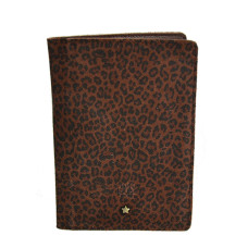 Mila Louise Oru PA Card Holder And Passport Leopard Auburn