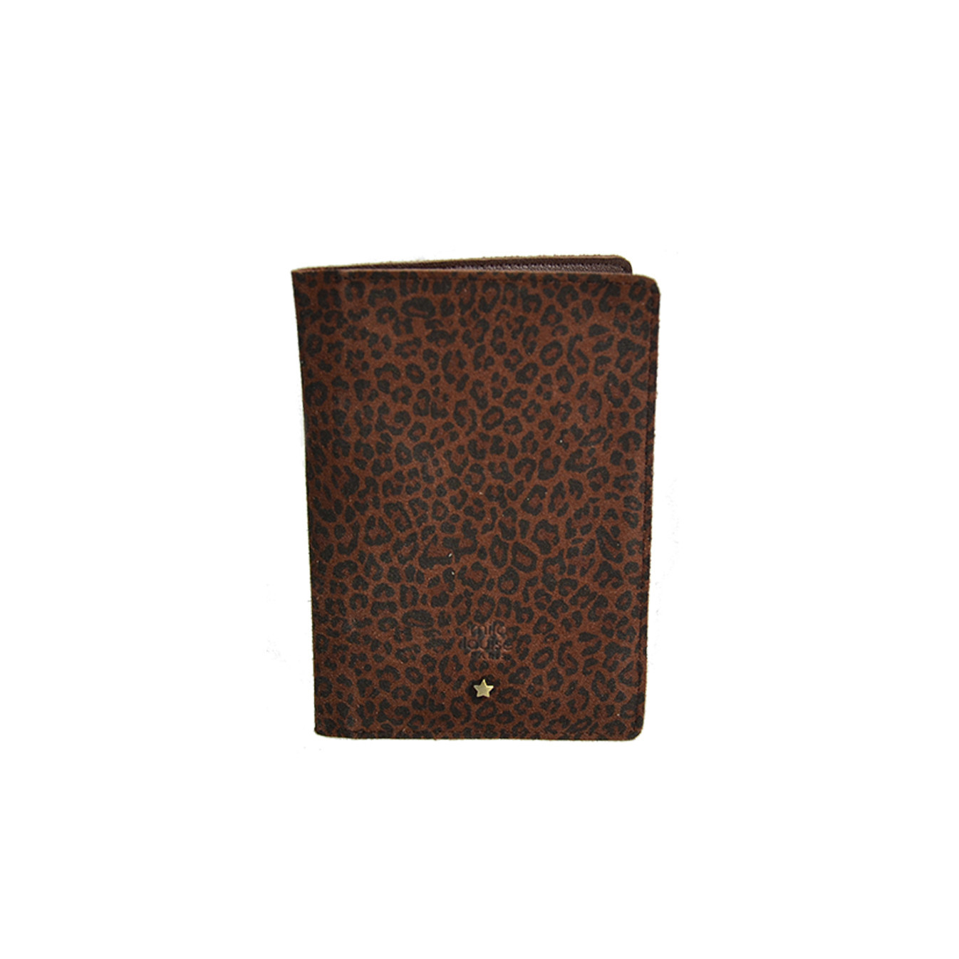 Mila Louise Oru PA Card Holder And Passport Leopard Auburn