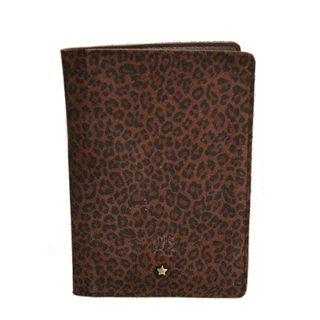 Mila Louise Oru PA Card Holder And Passport Leopard Auburn