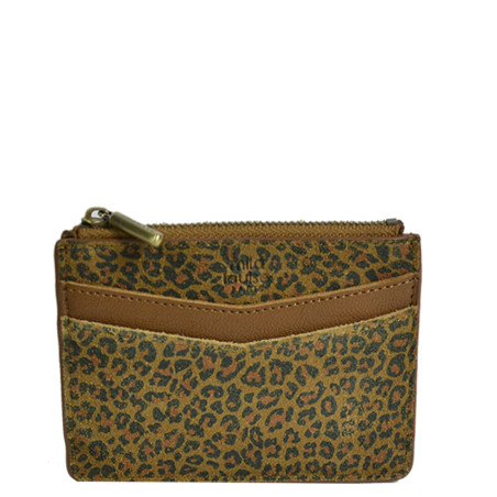 Mila Louise Rolae PA Porte-Monnaie Et Cartes Léopard Ocre