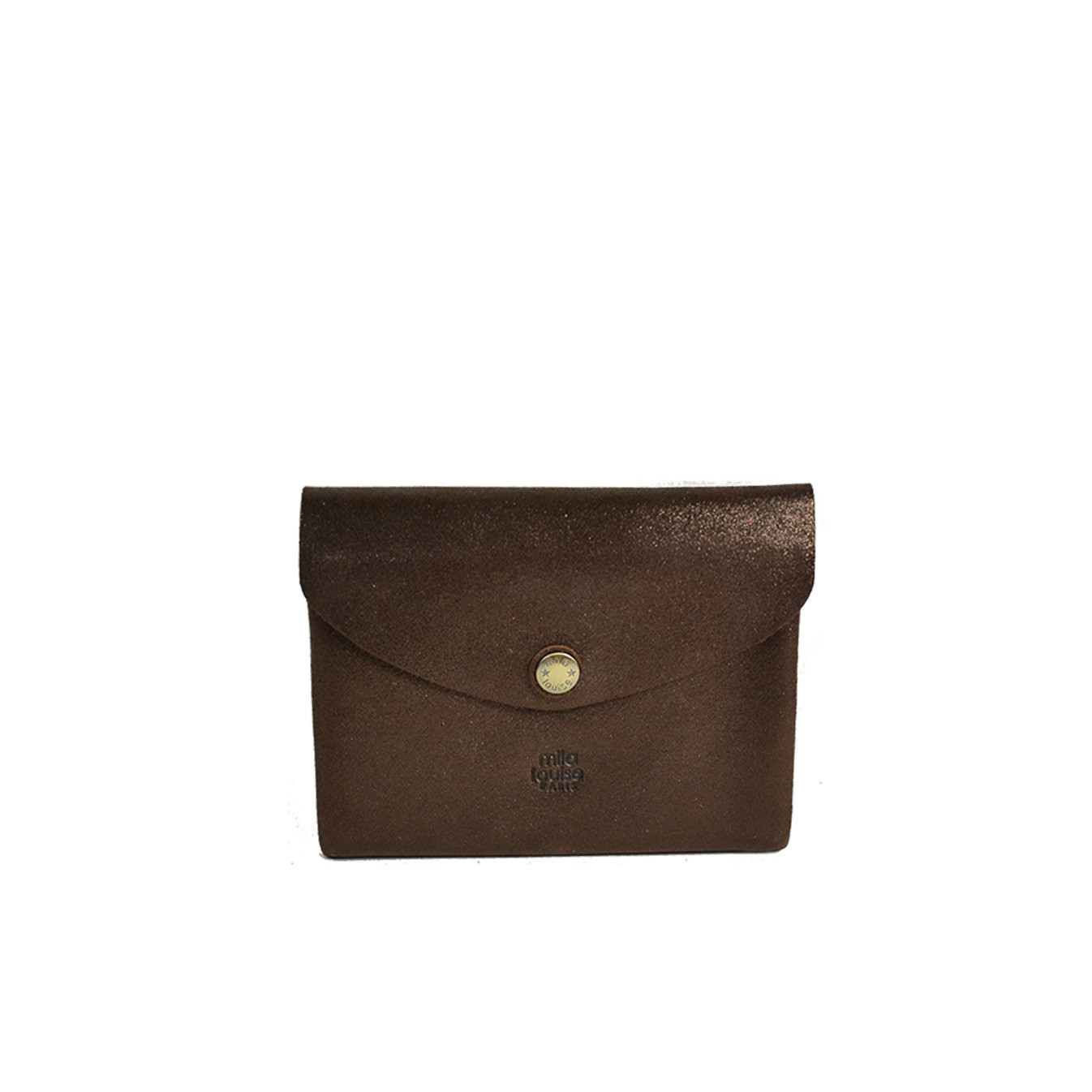 Mila Louise Monylx X Coin Purse Leather Sparkle Auburn