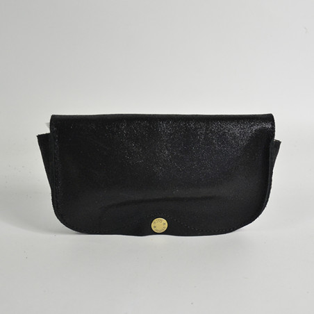 Mila Louise Glasses Case Ossip X Glittered Leather Black