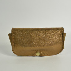 Mila Louise Glasses Case Ossip X Glittered Leather Ochre