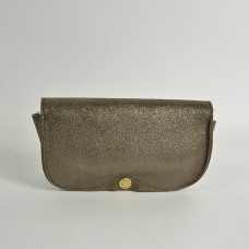 Mila Louise Glasses Case Ossip X Glittered Leather Smoked Khaki