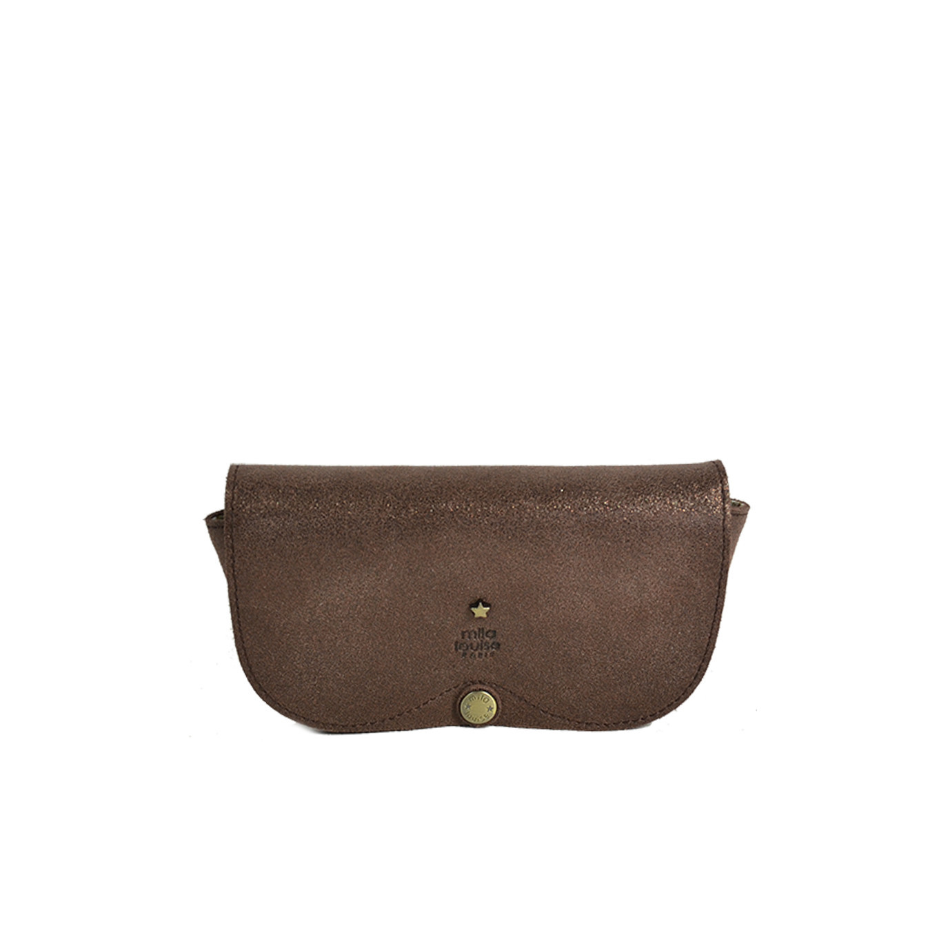 Mila Louise Eyeglass Case Ossip X Glittered Leather Auburn