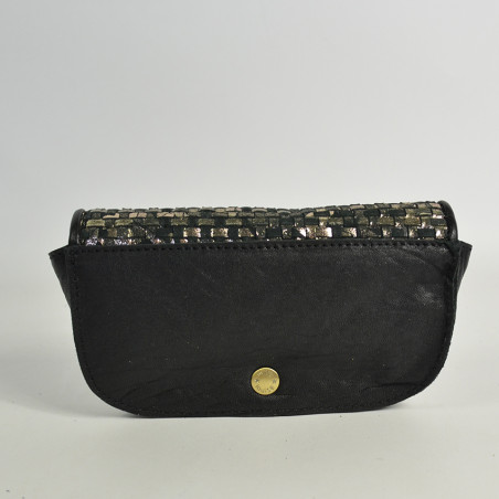 Mila Louise Etui a Lunettes Ossip W Tressé Noir Anthracite dos