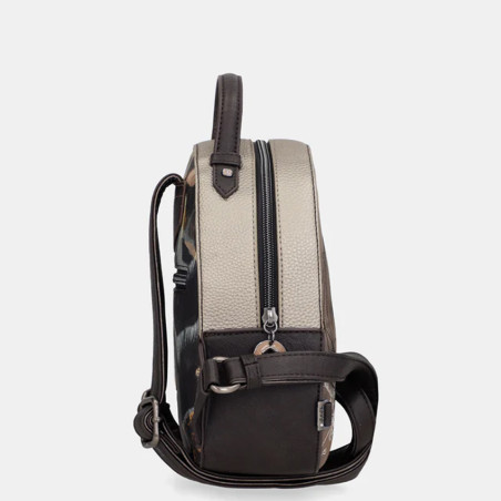 Anekke Real Small Organized Brown Backpack