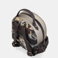 Anekke Real Small Organized Brown Backpack
