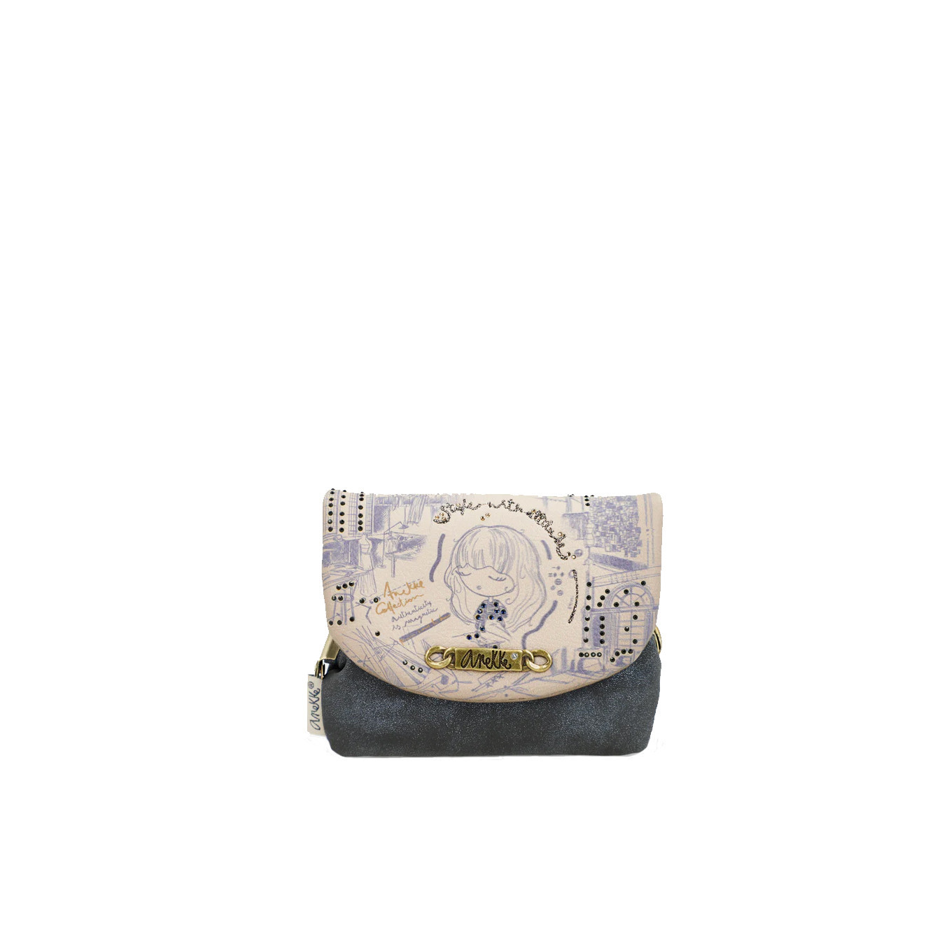 Anekke Studio Wallet with Flap Beige