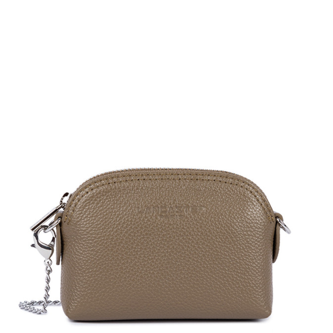 Lancaster Foulonne Double Coin Purse 170-28 Dark Sand