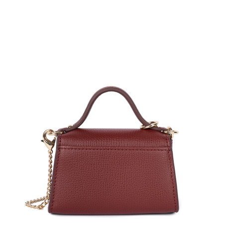 Lancaster Sierra Mini Sac Porte-monnaie Cuir 138-010 Bordeaux dos