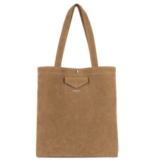 Lancaster Suede KBA Tote Bag 518-061 Camel