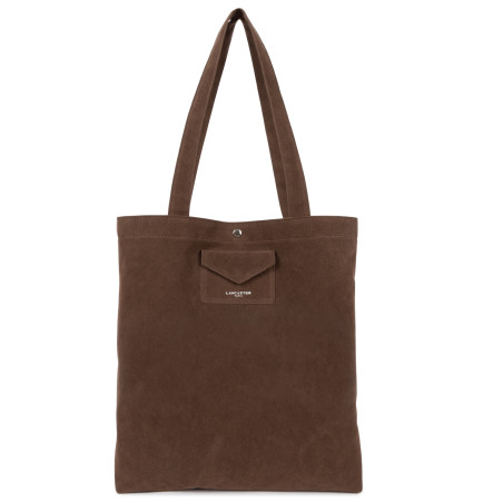 Lancaster Suede KBA Tote Bag 518-061 Brown