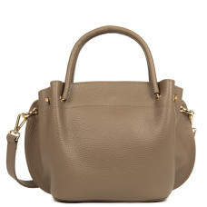 Lancaster Foulonne Double Handbag Louisa 470-18 Taupe In Or