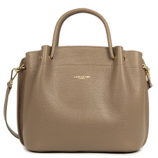 Lancaster Foulonne Double Grand Sac A Main Louisa 470-19 Taupe In Or