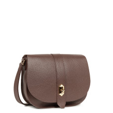 Lancaster Top Double Shoulder Bag with Flap 470-61 Brown In On Pale