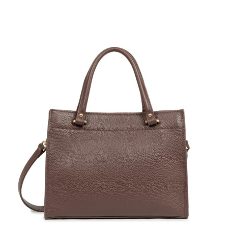 Lancaster Foulonné Double Sac Porté Main 470-63 Marron In Champagne dos