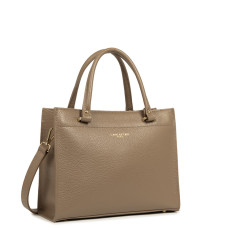 Lancaster Foulonné Double Handbag 470-63 Taupe In Or