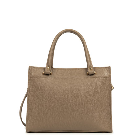 Lancaster Foulonné Double Handbag 470-63 Taupe In Or