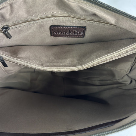 Leopard Taupe Banana Sling Bag