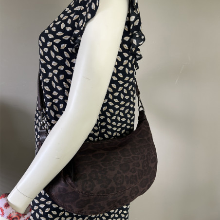 Leopard Print Banana Bag Farfouillette Coffee