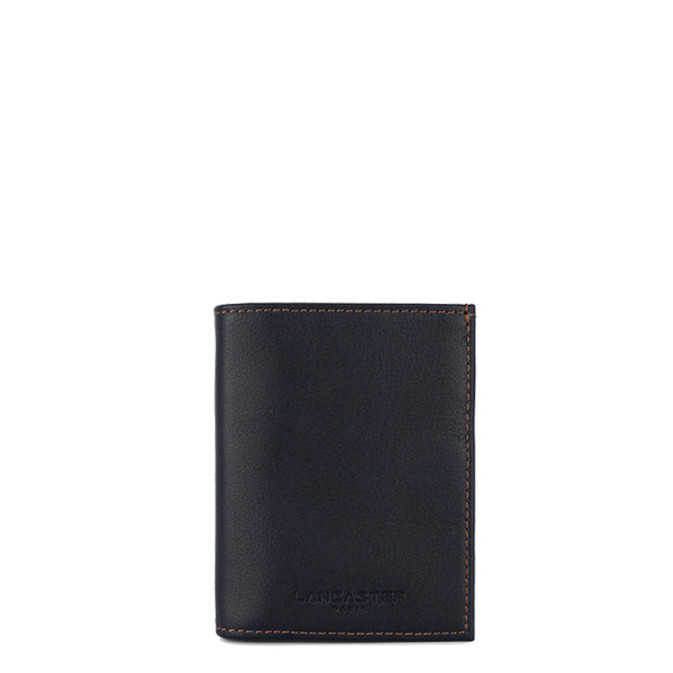 Lancaster Soft Vintage Homme Portefeuille 120-34 Bleu Fonce Camel