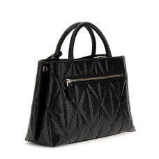 Guess Aldina Quilted Handbag with 4G Logos Black