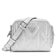 Guess Aldina Mini Shoulder Bag Logos 4G Silver