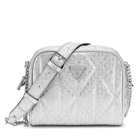 Guess Aldina Mini Shoulder Bag Logos 4G Silver