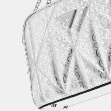 Guess Aldina Mini Shoulder Bag Logos 4G Silver