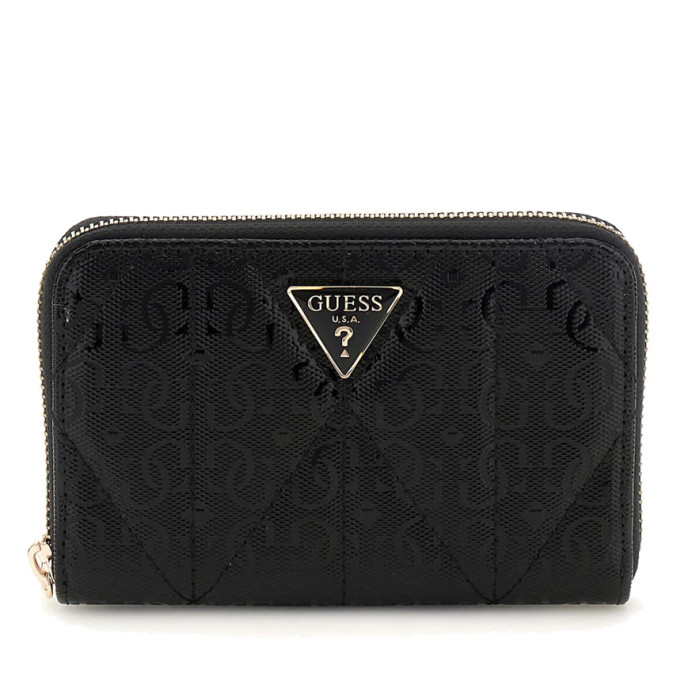 Guess Aldina Zip Wallet Black