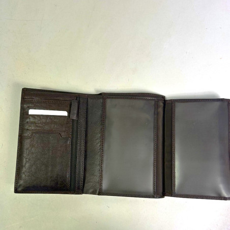 Serge Blanco Baltimore Long 3-Compartment Wallet BAL21021 Brown