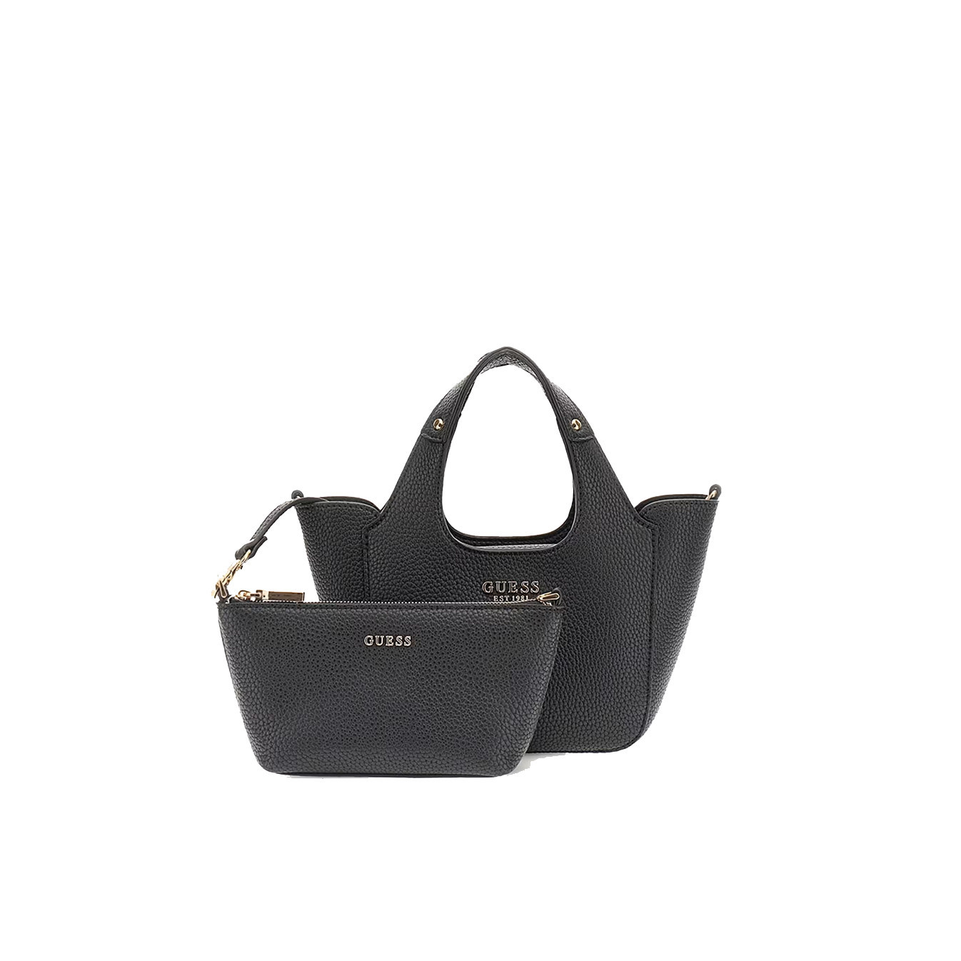 Guess Calista Mini Sac A Main Avec Pochette Black