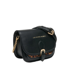 Les Petites Bombes Margery Crossbody Faux Cuir Noir Léopard