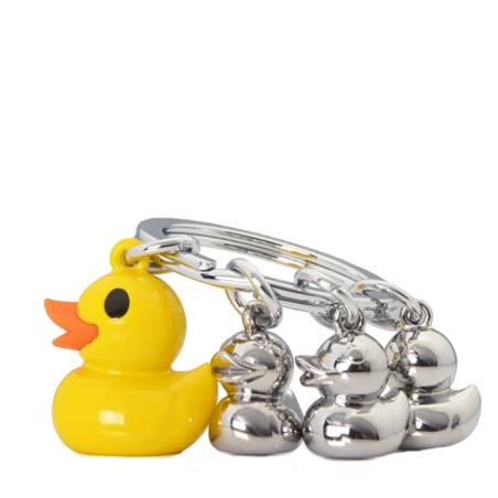Metalmorphose Keychain Duck and His 3 Little Ones